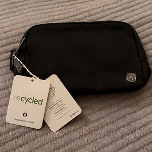 Sleek Black Belt Bag for Men by Pander